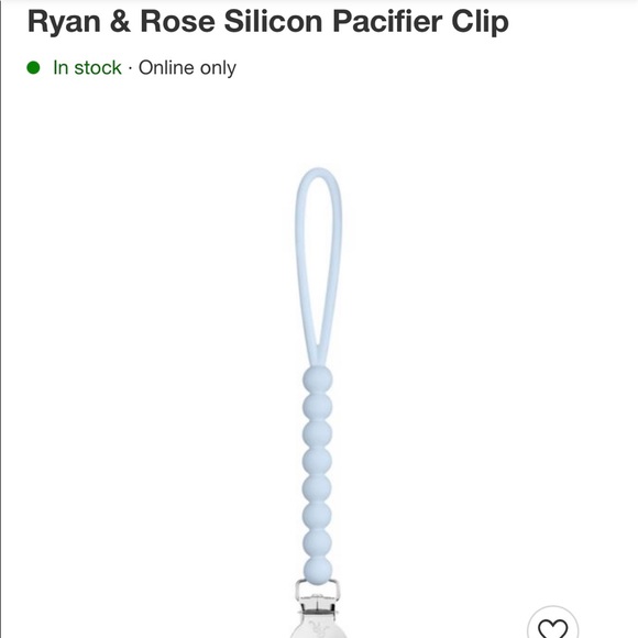 Ryan & Rose Silicon Pacifier Clip - Picture 3 of 3
